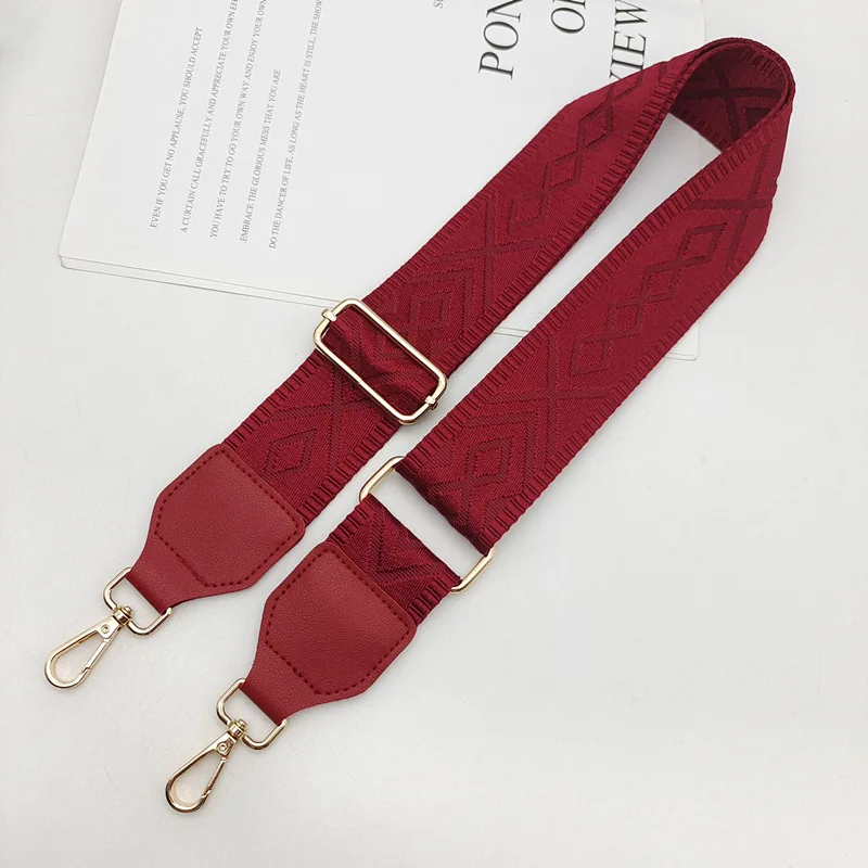 IGNICASE New Rhombus Wide Edition Adjustable Solid Color Versatile Webbing Accessories Replaceable Oblique Span Strap
