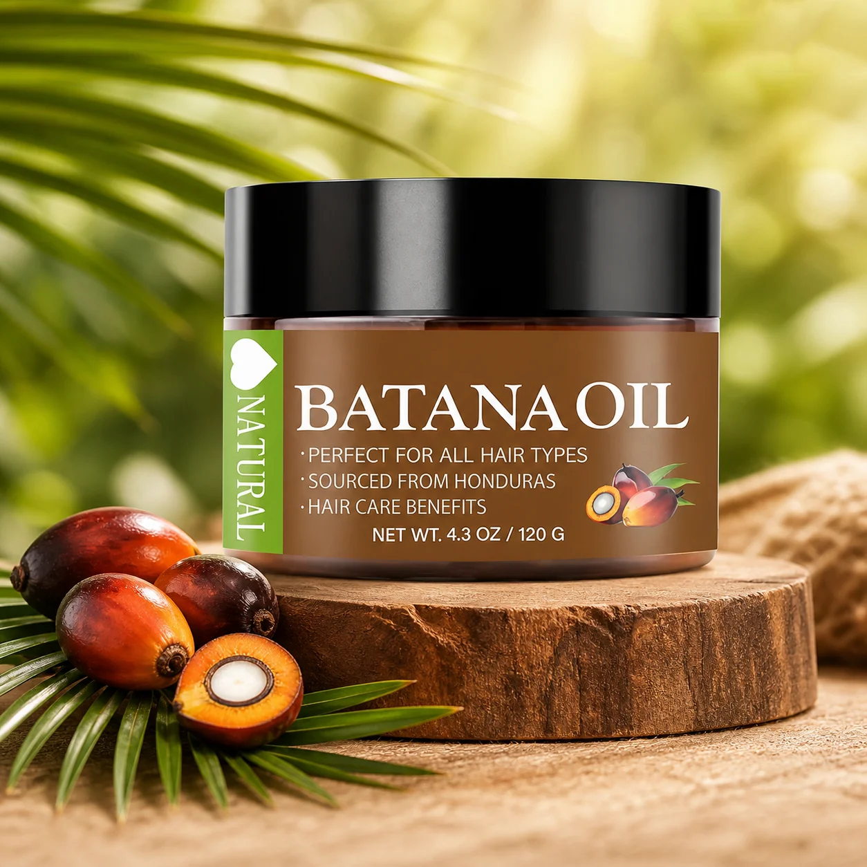 1/2/3 PCS Natural Batana Oil 120g, Suitable for All Hair Types, Nourishing and Smoothing Hair Oil, Repairs Dry and Damaged Hair