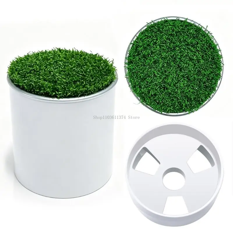  Golf Putting Green Cup Insert Cover Set with Removable Cap for Backyard Use