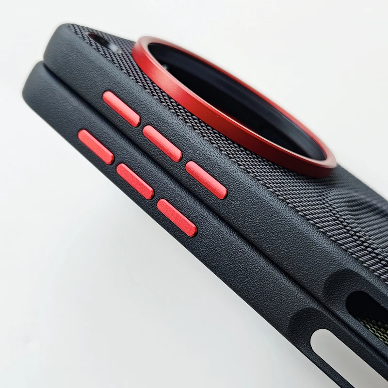 Etui na OPPO Find X9 Ultra, luksusowe, magnetyczne, miękkie TPU + nylonowa pleciona skóra, anty-odciskowe, do Oppo Find X 9 Ultra — zdjęcie produktu 3
