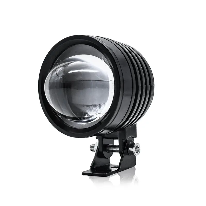 4Pcs 3 Inch Motorcycle Headlight 30W 6000LM Fisheye LED Headlight Driving Fog Spotlights White+Amber Light-M53K