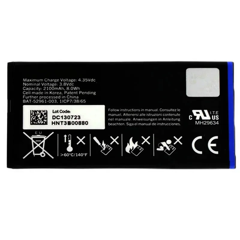 Q10 Battery FOR Blackberry BB NX1 N-X1 ACC-53785-201/ BAT-52961-003 Q10 LTE SQN100-1 Cell Phone Original Capacity Batteries