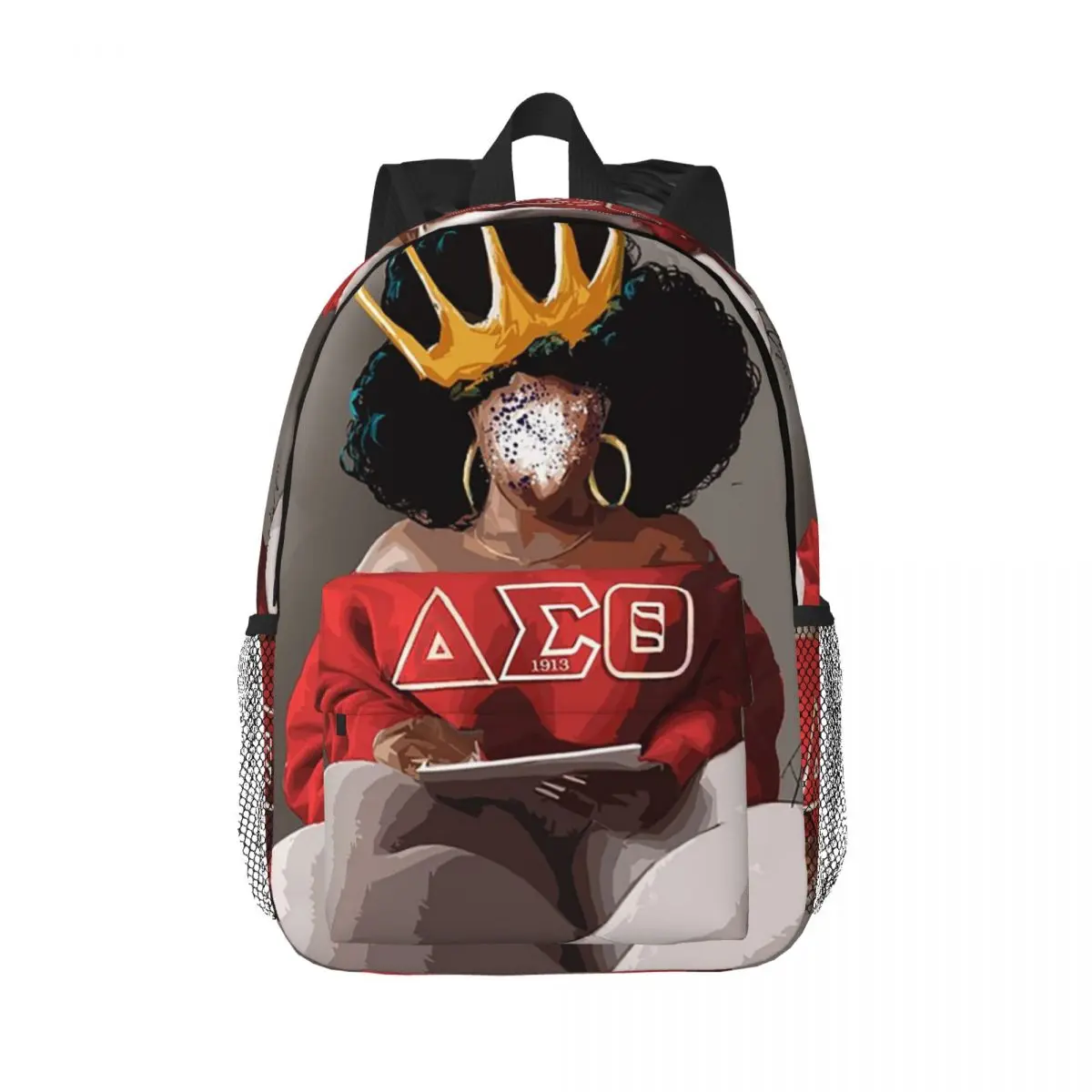 

Delta Sigma Theta Sorority Gifts Backpack Hot Sale Daypack Large Capacity Boy Girl BookBag Shoulder Bag for Men Women School Bag