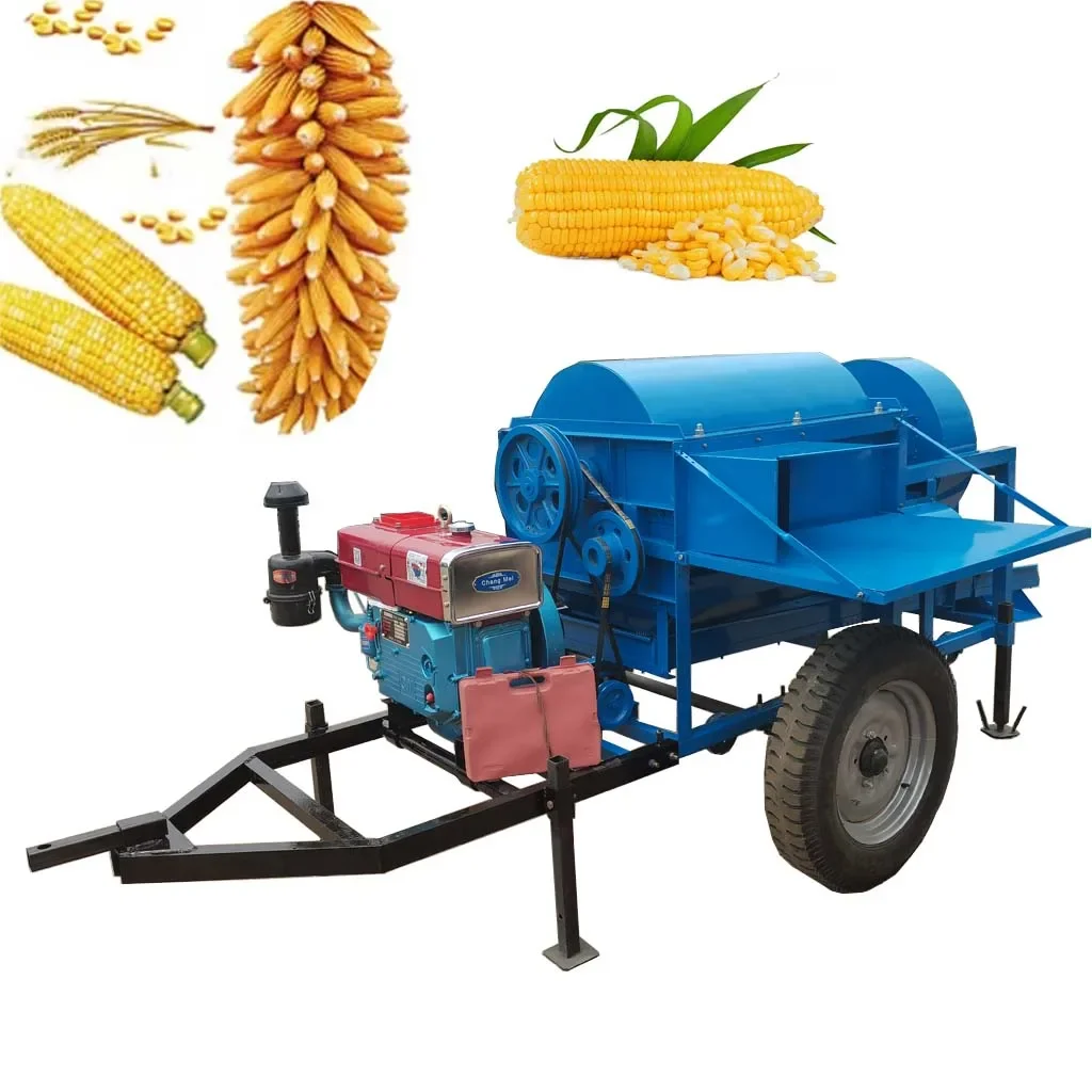 Processing 800-1200kg/hour Automatic Rice And Wheat. Millet, Sorghum, Corn, Soybean Threshing Machine HJ-TD90