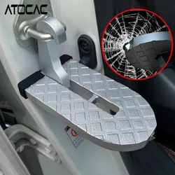 Pedal de puerta de coche para techo, gancho de pestillo de pie de escalera, estante auxiliar, martillo de seguridad de aleación de aluminio, piezas universales de automóviles