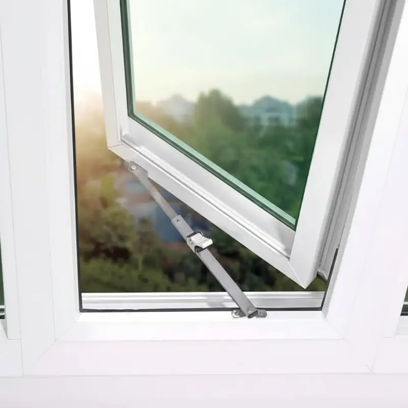 Stainless Steel 90 Degree Telescopic Window Support Gusset Adjustable Angle Limiter for Safe Home Use