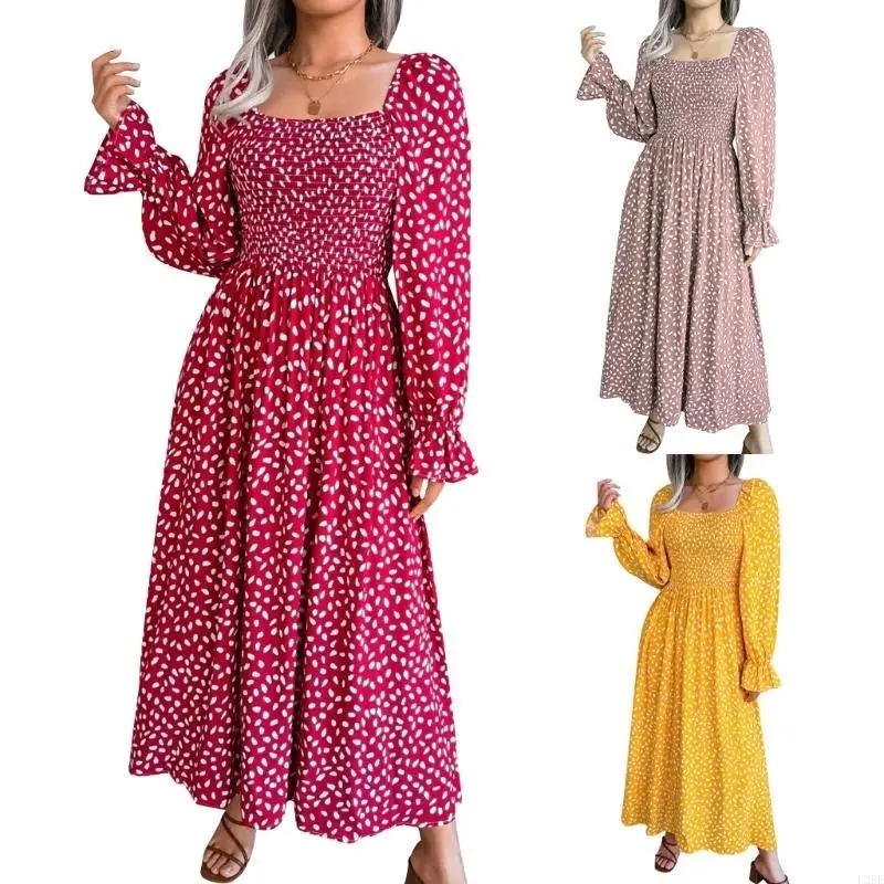 l38e-manica-lunga-da-donna-per-maglietta-abito-lungo-con-stampa-a-pois-tunica-gonna-alla-caviglia-abito-altalena