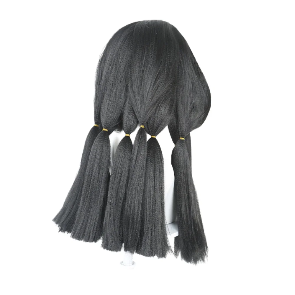 GACHIAKUTA Jabber Cosplay Wig Gschi Akuta Jabber Wongar Wig With Rose Net 5