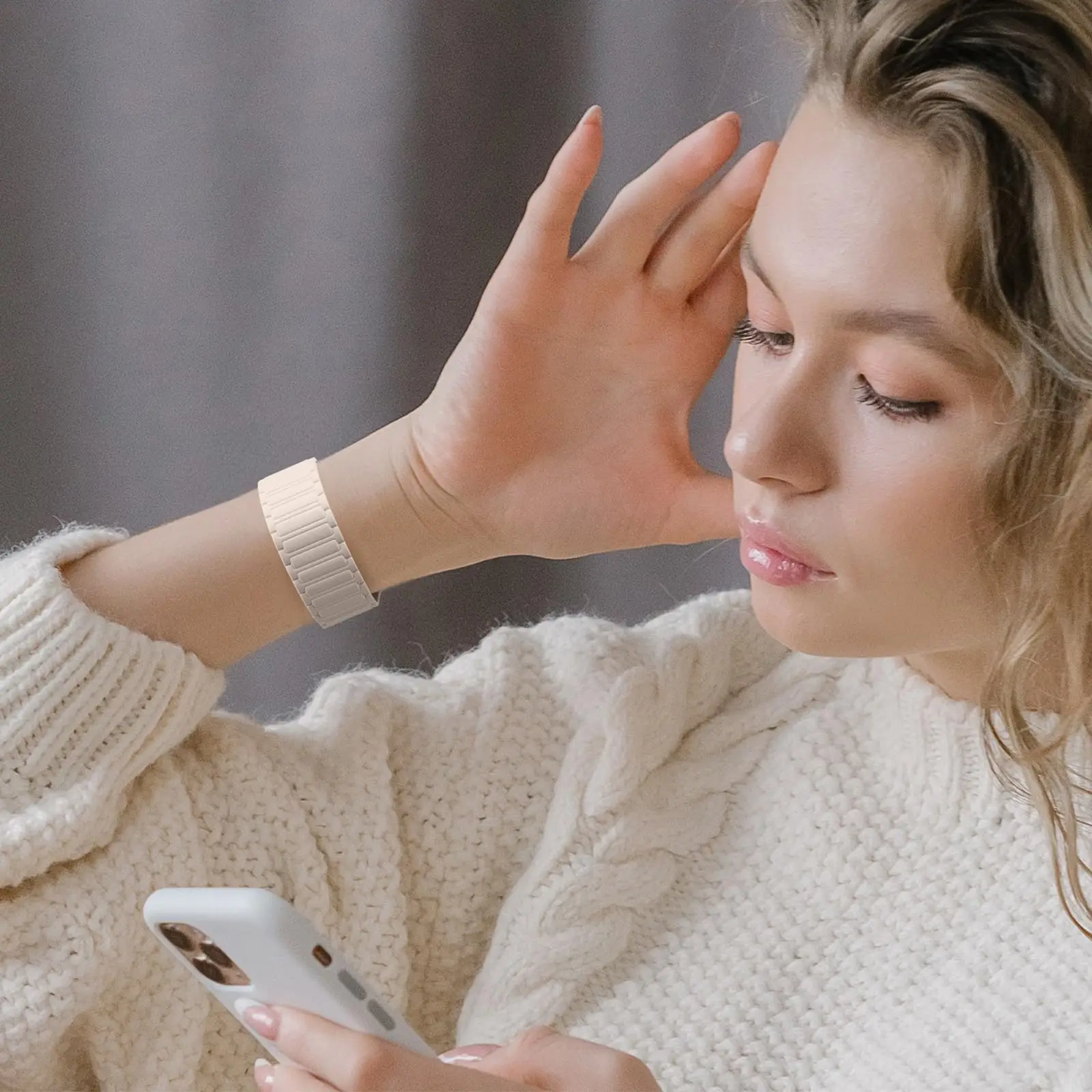 Samsung Galaxy Watch 4/5/Active 2 40/44/42/45/46mm 스트랩용 20mm 자기 실리콘 스트랩 교체에 적용 가능