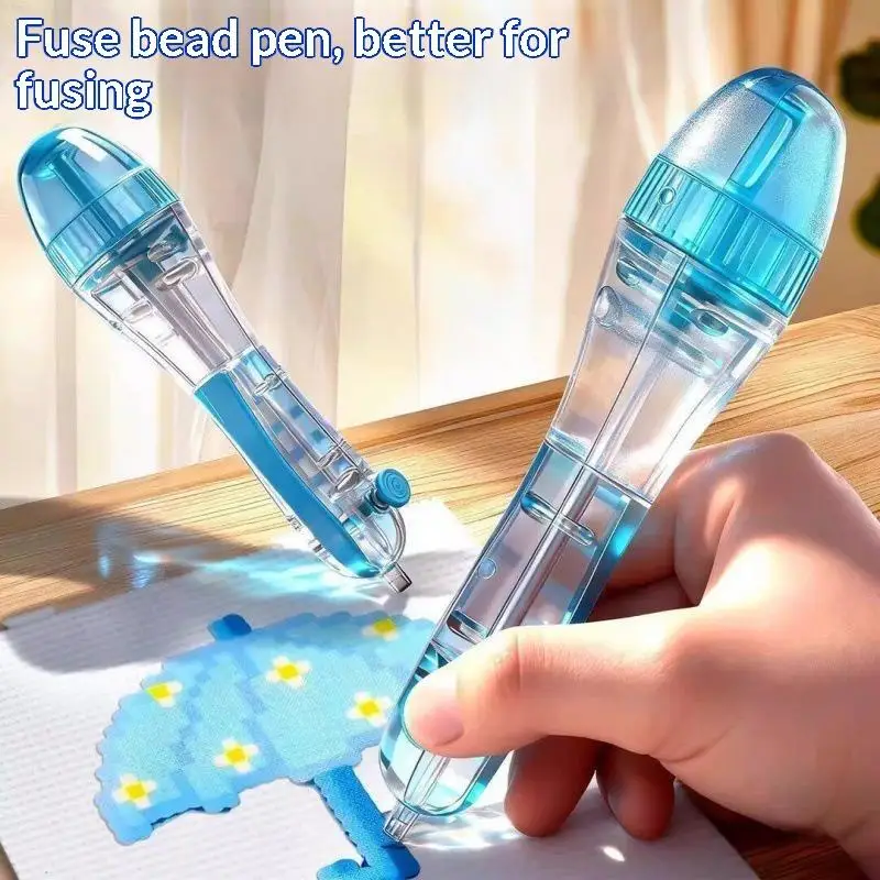 DIY Beaded Pens 2.6mm 3D Pixel Puzzle Bead Automatic: Handmade Ergonomic Grip Design