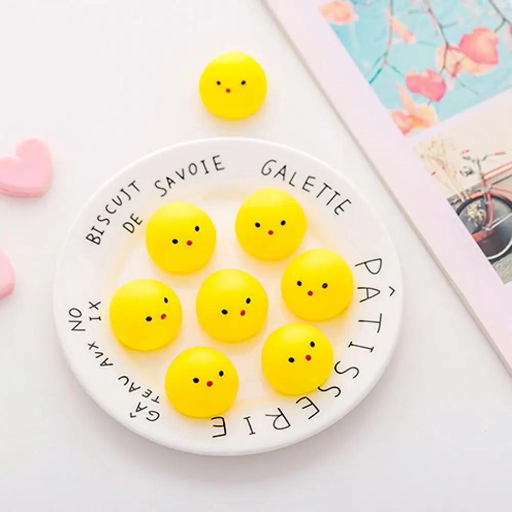 Kawaii Novelty Decompression Toy Stretchable Antistress Fidget Toys Squeeze Toy Yellow Chick Antistress Toys Squish Toys