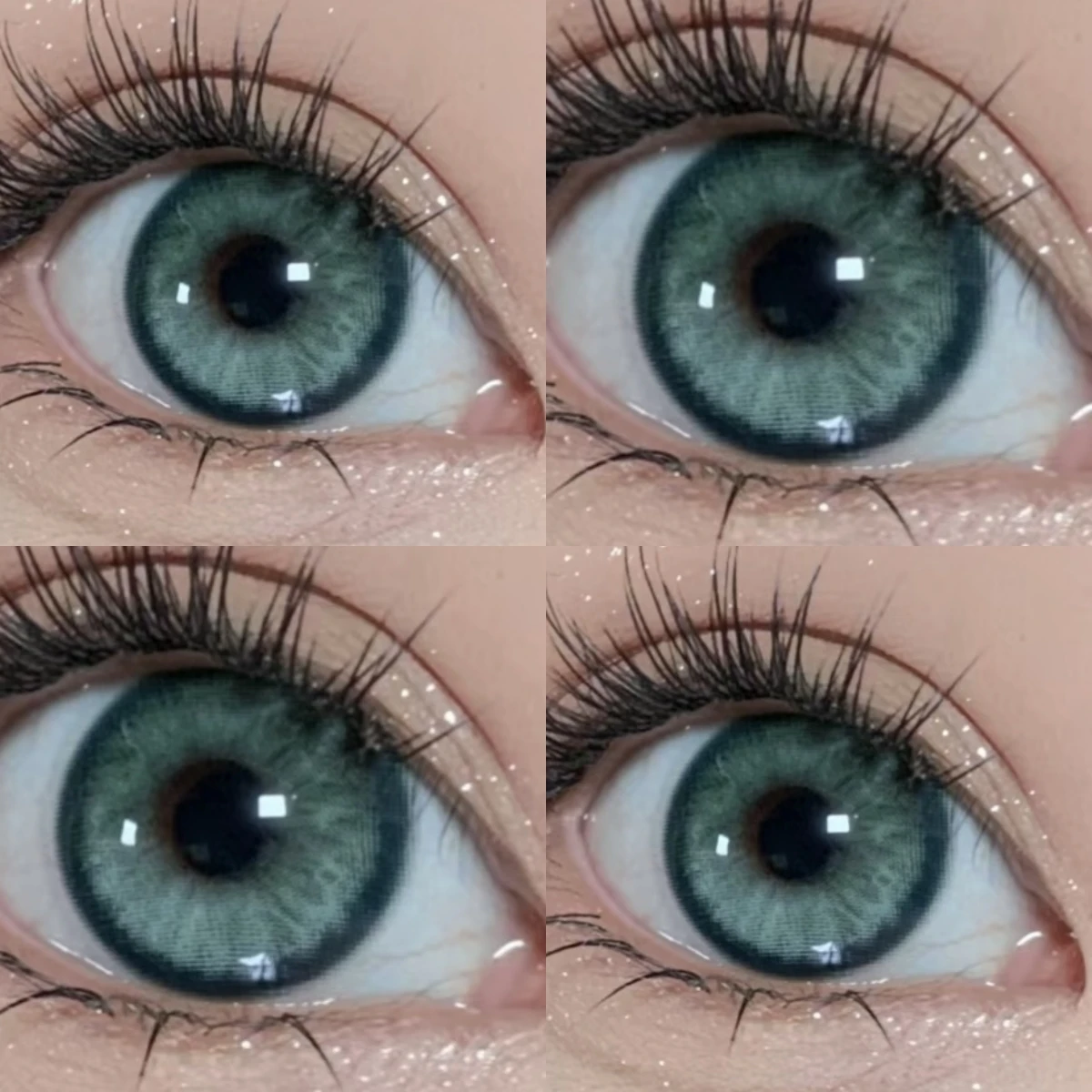 AMARA 1pair Colored Contact Lenses Natural Eye Lens Blue Eye Lenses Brown Lenses Gray Pupils Yearly Cosmetic Green Contacts