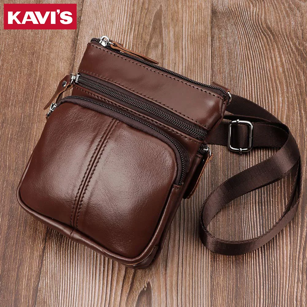 Brand First Layer Leather Men Shoulder Bag for Ipad Casual Messenger Bag High Quality Small Male Travel Designer Handbag Bolso