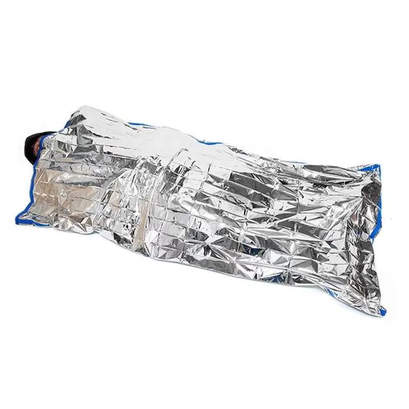 Emergency Sleeping Bag Waterproof Portable Survival Outdoor Camping Gear Thermal Sack First Aid Rescue Kit Mylar Blanket