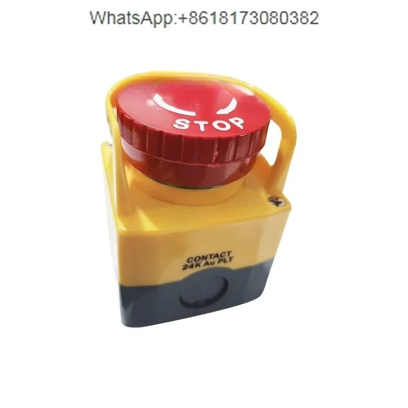 Emergency stop switch button box KEX-G801R-B40-B65 waterproof plated 24K gold contacts