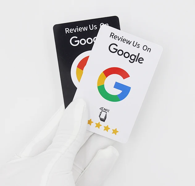 100Pcs Black Premium Wear‑Resistant Matte Finish Reusable Google Review Tap NFC Card Programmable NFC Tap Card User‑Friendly