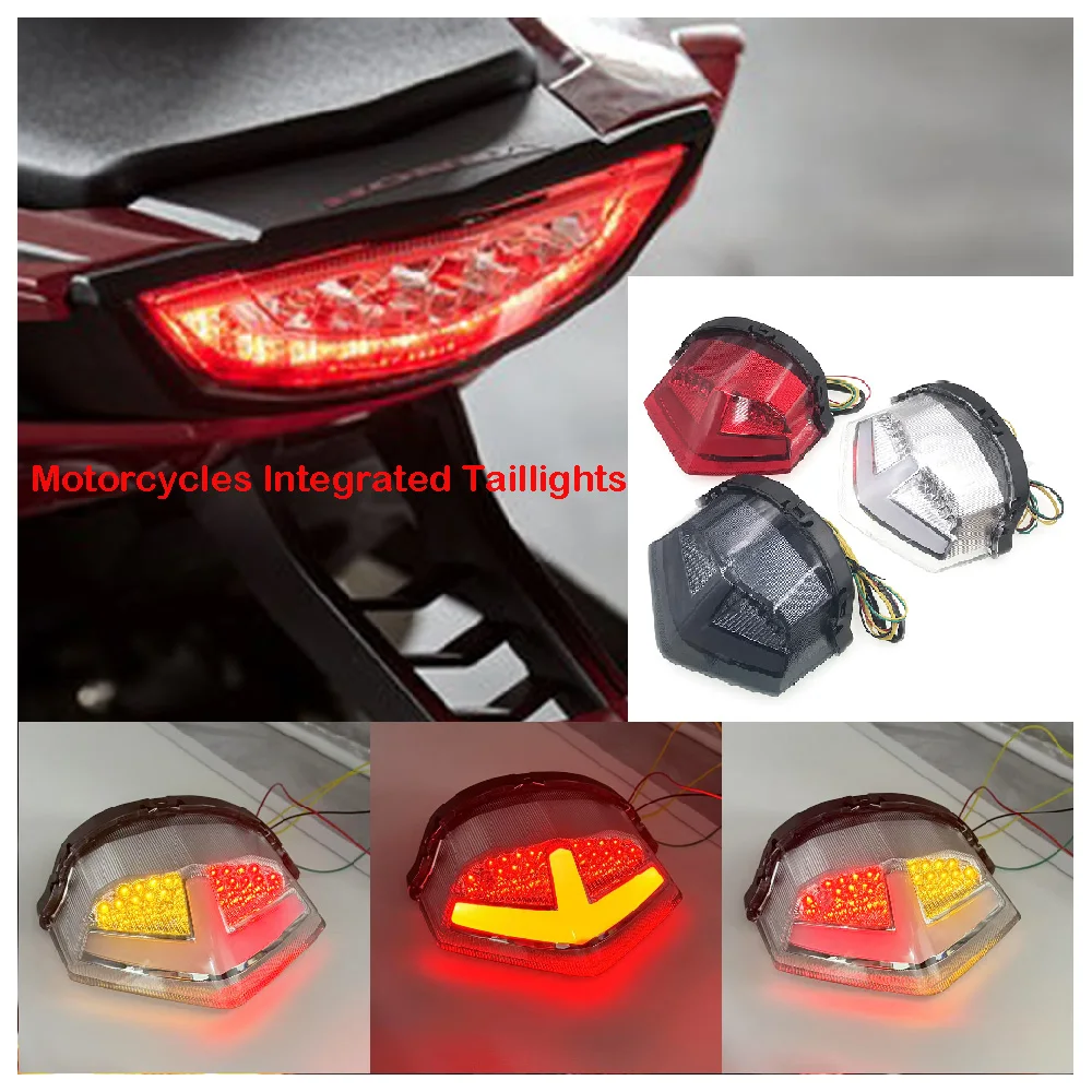 

Подходит для Honda CBR1000RR SP CBR 1000RR Fireblade 2017-2025 гг. Светодиодный задний фонарь для мотоцикла, задний стоп-сигнал, встроенный задний фонарь