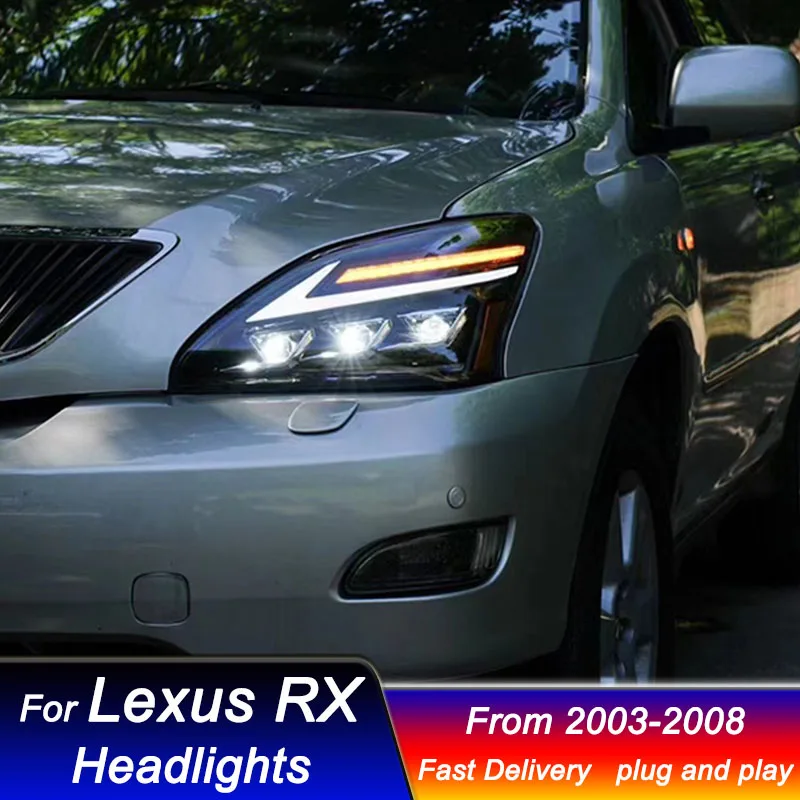 

Car Led Headlights For LEXUS RX 2003-2008 Upgraded new style LED Head Lamp Upgrade DRL Dynamic Signal Lamp Front light Assembly