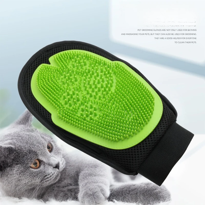 

Pet Bath Massage Gloves Cat Hair Deshedding Brush Remover Brush For Animal Gloves Dog Comb For Cats Bath Clean Massage