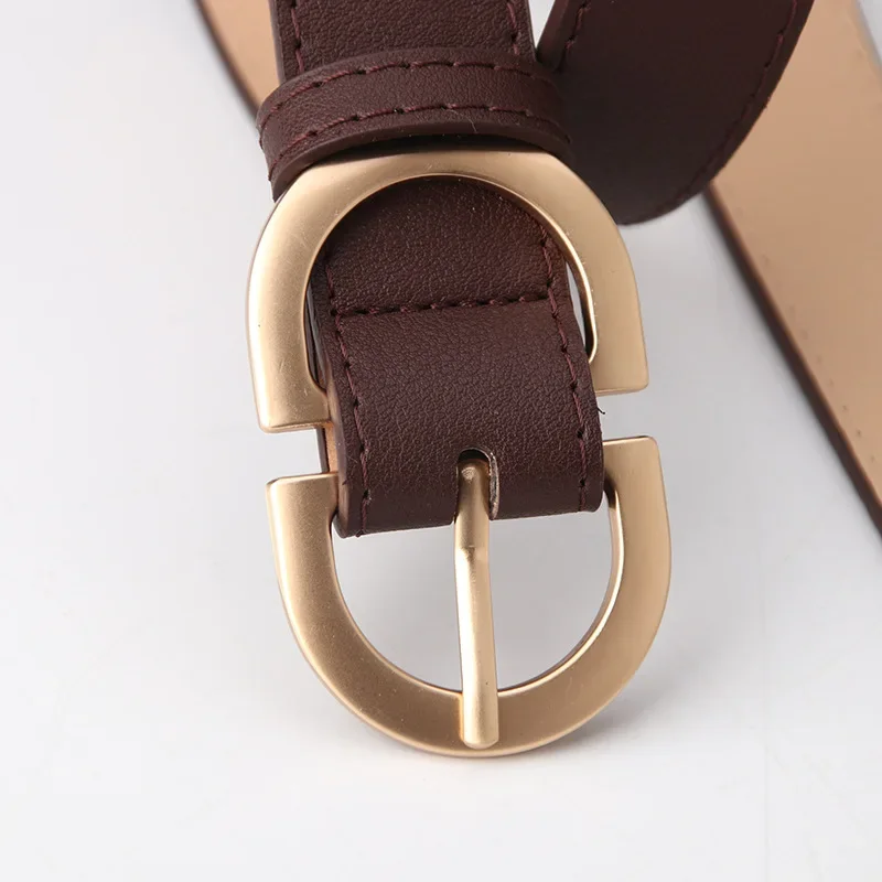 Fashion Pu Leather Waist Belts Women for Jeans Double D Buckle Ladies Belt for Dresses 10 Colors Available Wild Waistband Ladies