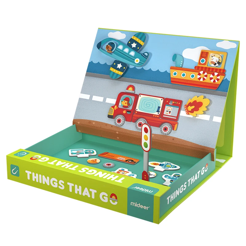 

Mideer Magenetic Puzzle Toy Traffic Game Kid's Gift