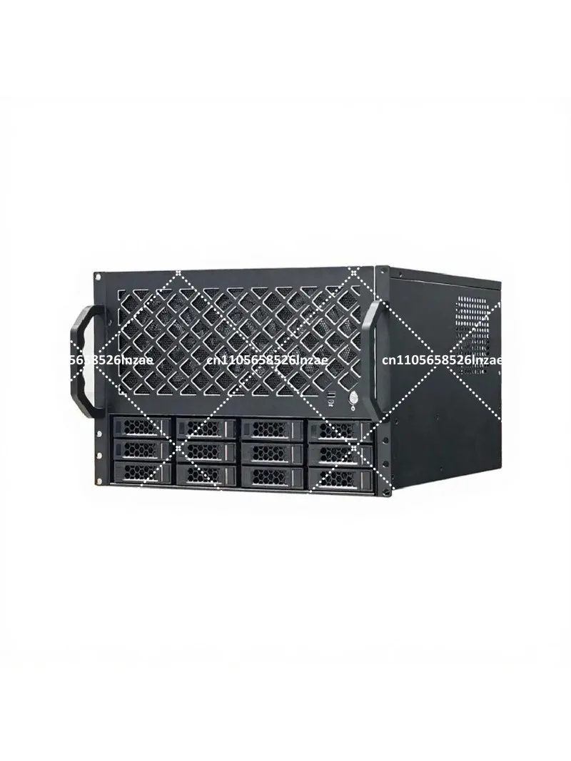 12-Bay NAS Chassis Rackmount Server 360mm Water Cooling Support ATX Motherboard Full Height GPU