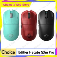 Edifier Hecate G3m Pro Mouse Tri Mode Paw3395 inalámbrico personalizado ligero ratón e-sports Gamer accesorio para ordenador Pc regalo