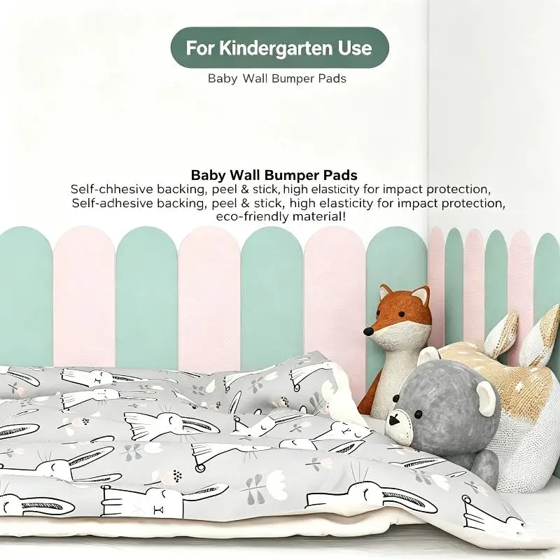 1/10Pcs Self Adhesive Anti Collision Wall Bumper Stickers Thick Soft Padding Heat Insulation For Kids Nursery Decoration