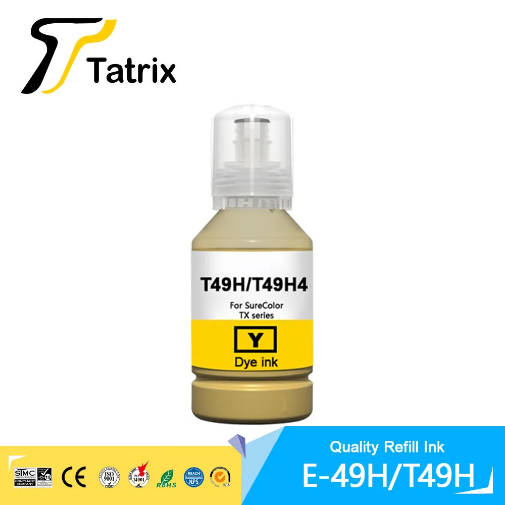 Imagem -04 - Tatrix T49h T49h1 T49h2 T49h3 T49h4 Cor Premium Compatível Reenchimento Pigmento Tintura Tinta para Epson Sc-t3100x Sc-t3170x Sc-t3170x24