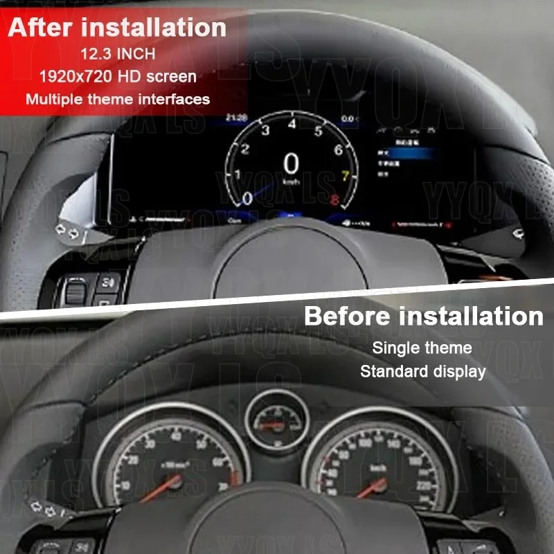 NEW Cluster For Opel Astra H 2004-2010, Zafira B 2005-2014 Digital Speedometer Dashboard LCD Instrument Panel 3+3 Colour UI