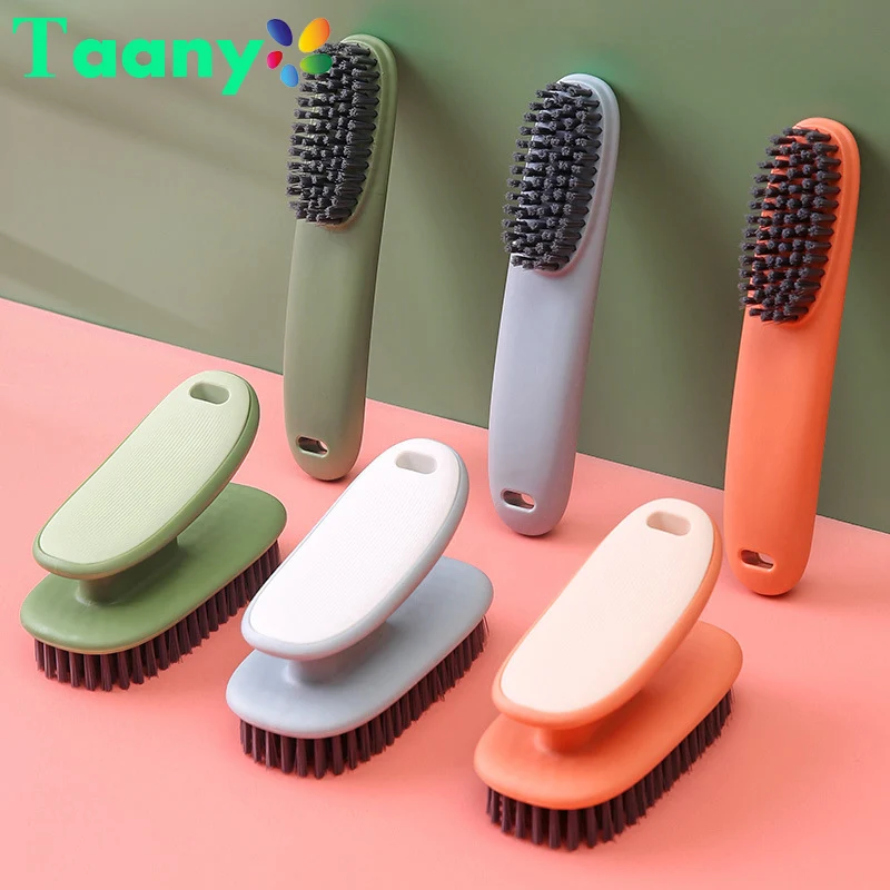 Household laundry brush long handle shoe brush soft hair multifunctional cleaning brush household daily board brush shoe brush
