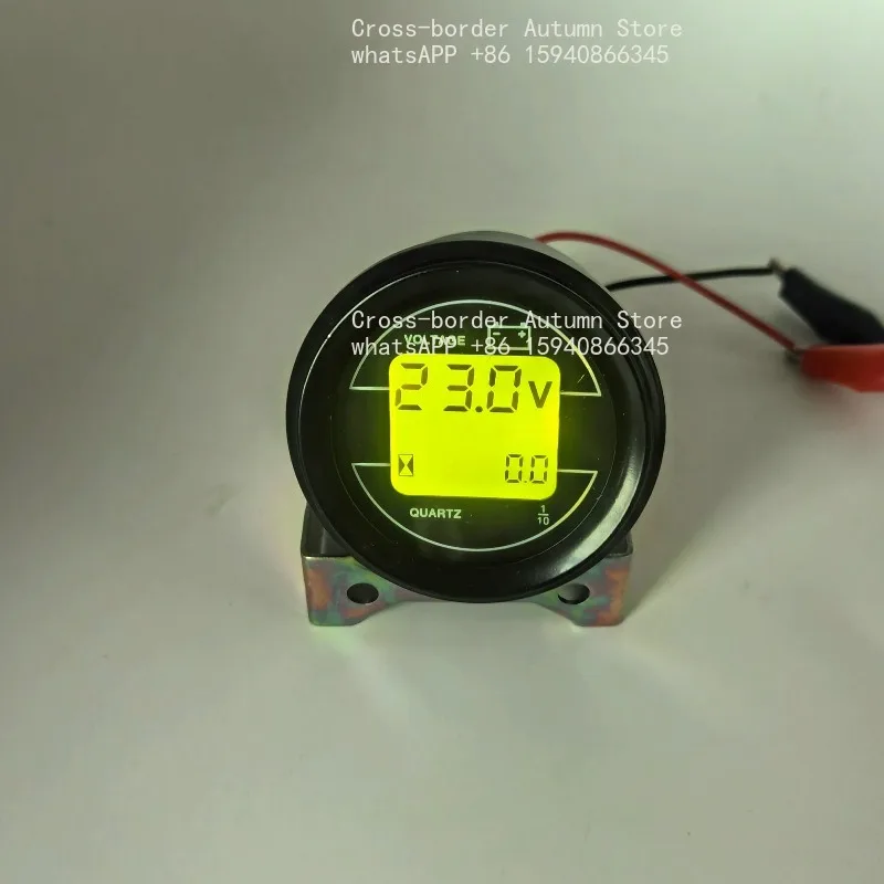 Voltage Chronometer 12V24V universal Type, Suitable for Loading Machine Forklift with Liquid Crystal Meter Water Thermometer