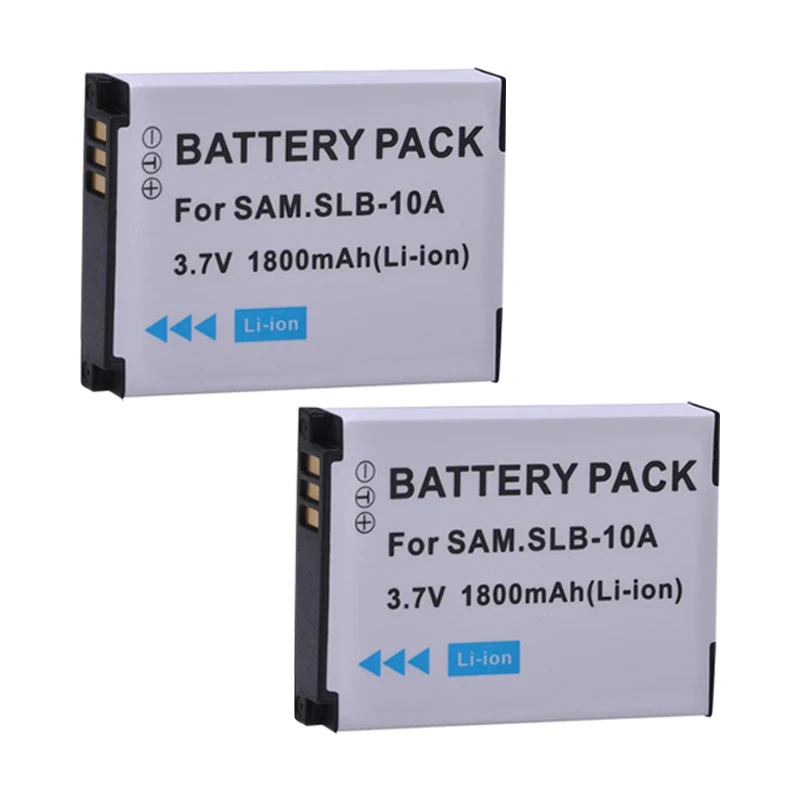 SLB-10A Battery SLB 10A Batteries for Samsung ES55 EX2 WB150F WB350F WB500 WB550 WB800F WB1100F WB2100 HMX-U100 HMX-U100UN