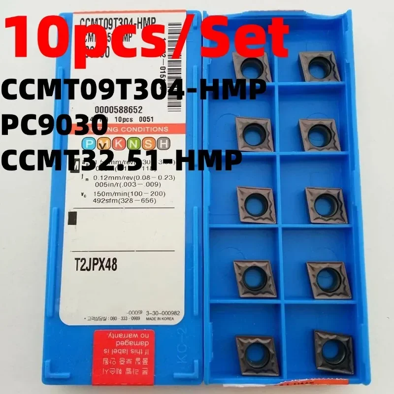 

10 шт. CCMT09T304-HMP PC9030 CCMT32.51-HMP индексируемые твердосплавные токарные вставки с ЧПУ, аксессуары для инструментов для изготовления и металлообработки