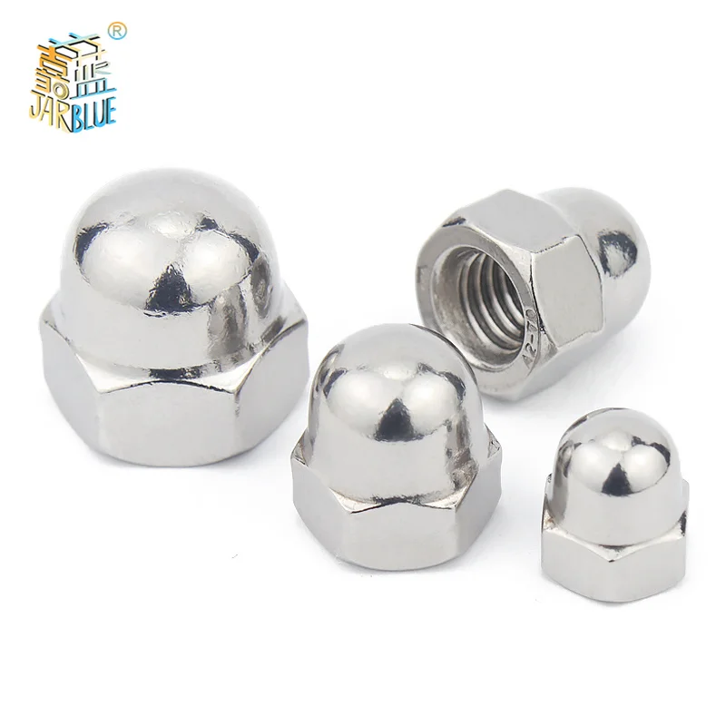 10pcs/lot Acorn Cap Nut M3 M4 M5 M6 M8 M10 M12 M14 M16 M18 A2-70 Stainless Steel Decorative Cap Nuts Caps Covers
