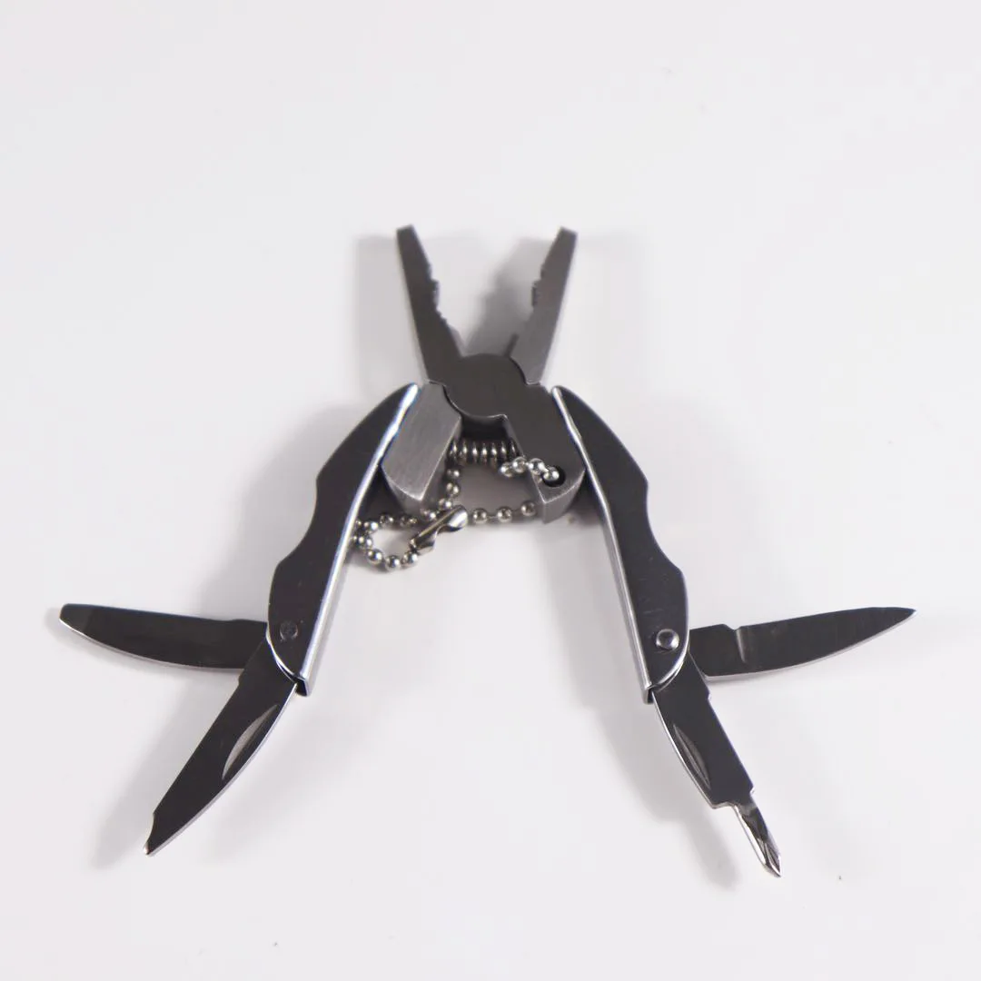 Mini Multi-functional Stainless Steel Pliers Turtle Back Pliers Folding Tools Pliers Are Versatile Folding Outdoor Tools