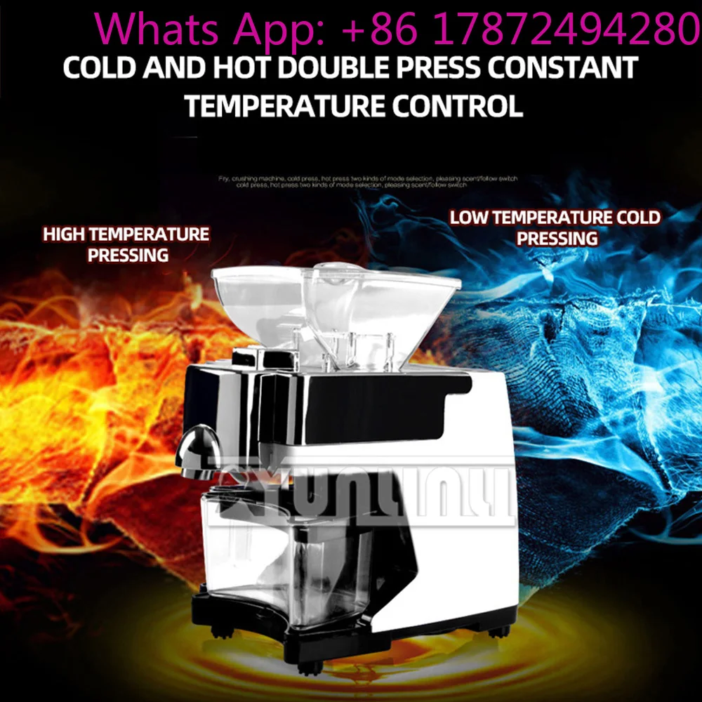 Extractor de Aceite Eléctrico Automático en Frío y Caliente, Máquina de Prensa de Aceite de Doble Presión, Extractor de Aceite de Semillas