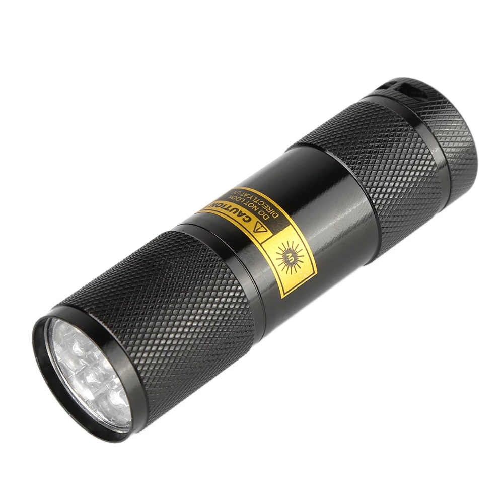 Purple Light Long-lasting Rechargeable Night Best-selling Compact 9 Led Blacklight Portable Compact Multi-purpose Flashlight