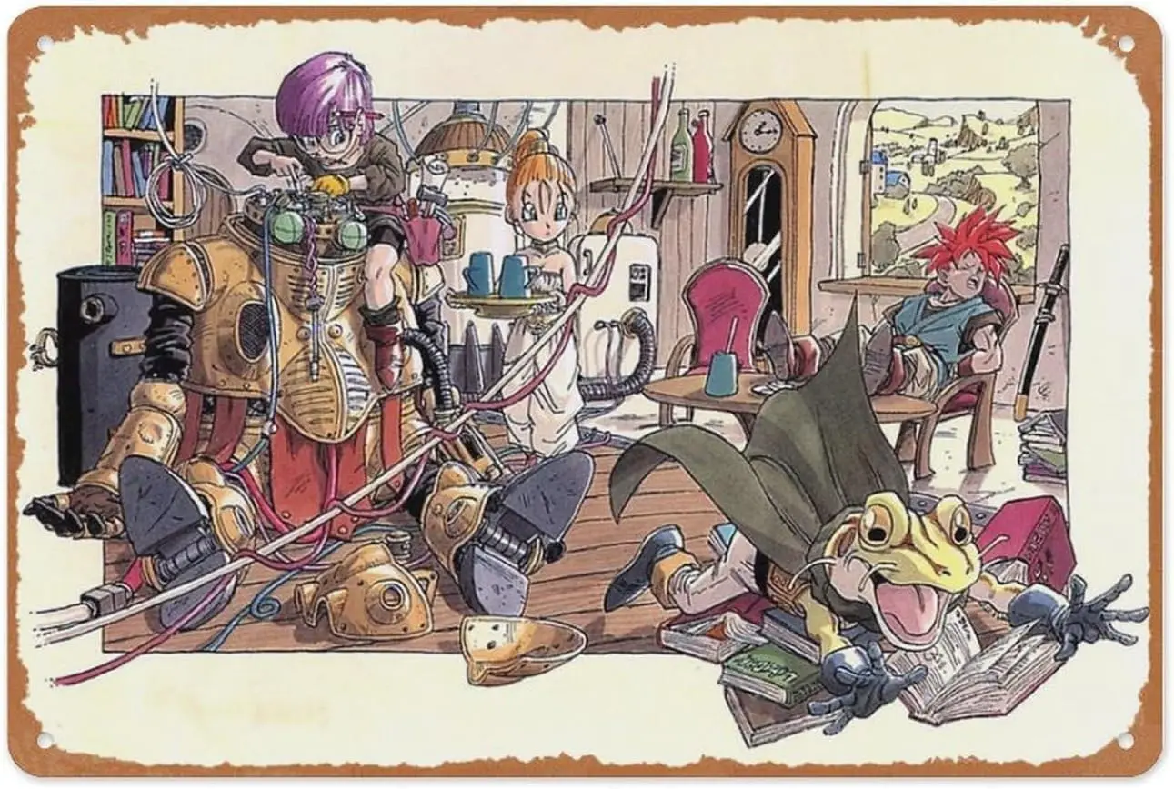 Retro Game Metal Sign - Chrono Trigger - 8x12 Inch Video Game Wall Art | Console Classic Decor for Gaming Dens sign
