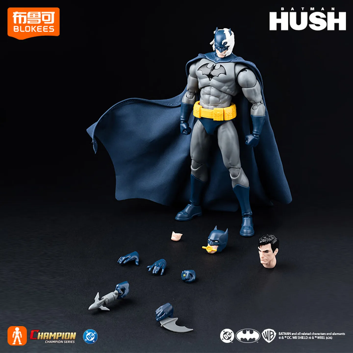 Blokees DC Heroes Beyond Batman Hush Batman Catwoman Articulated Buildable Figure Snap Fit ABS Officially Licensed Collectible