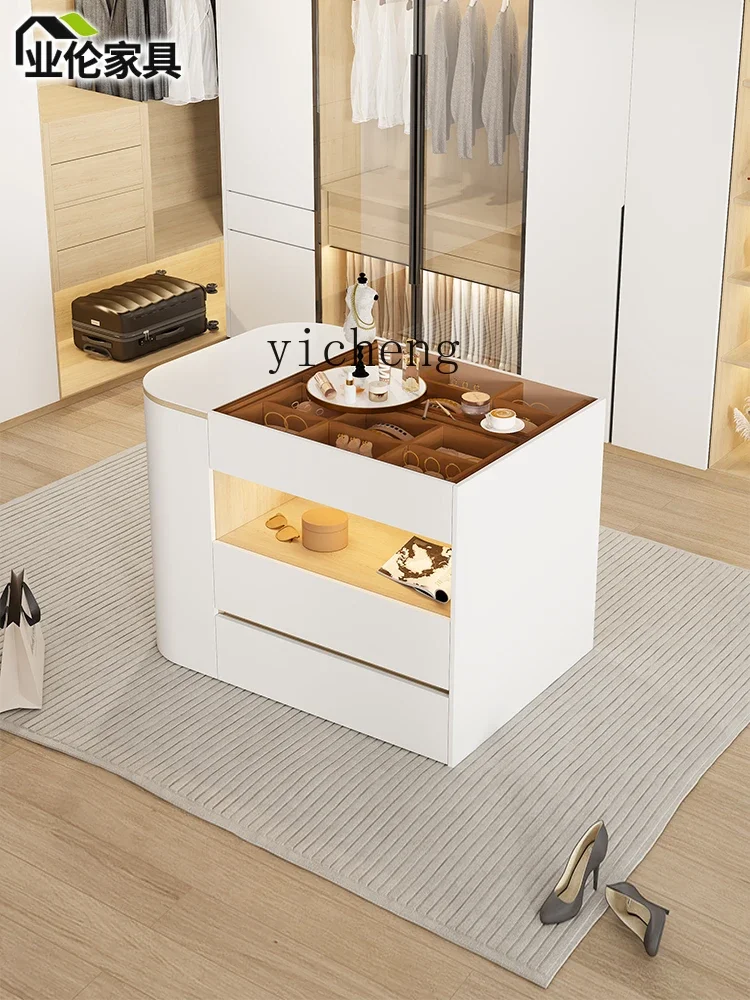 XL Cloakroom Kitchen Island Household Double-Sided Locker Bedroom Kitchen Island Cabinet Display Cabinet