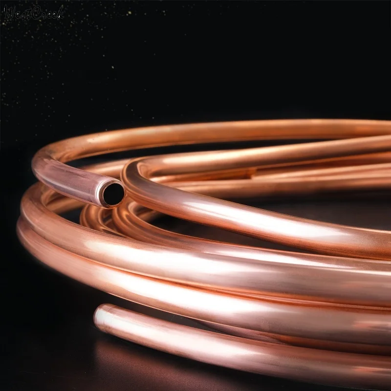 WESTCREEK T2 Soft 10M Copper Coil Red Copper Cooling Coil Tube Air Conditioner Refrigeration Cooling Pipe
