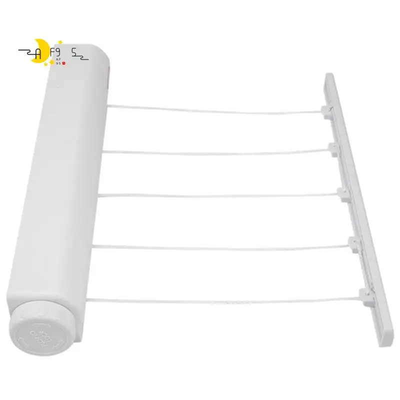 

AF95-Retractable Clothesline Telescopic Indoor Outdoor Wall Mounted Clothes Dryer Line Drying Rope Hanger
