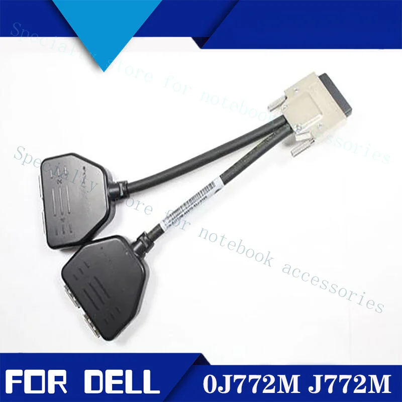 A+FOR Dell Monitors 8Inch Quad VHDCI to DisplayPort Dongle Adapter Cable 0J772M