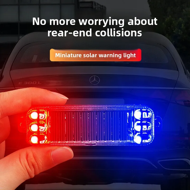 

Мотоциклетный солнечный предупреждающий фонарь, задний противоаварийный стробоскоп для автомобиля, ночной светодиодный мигающий фонарь для электромобилей и велосипедов