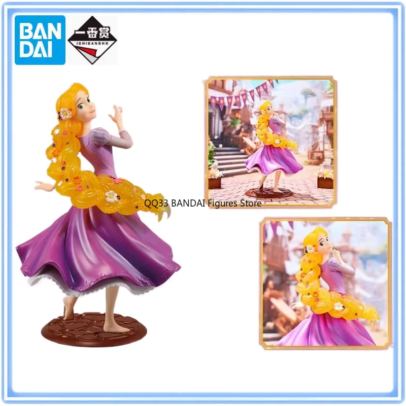 

Оригинальная фигурка BANDAI Ichiban Kuji Disney Princess: Ариэль и Рапунцель, серия Blooming Melodies, модель для декора рабочего стола