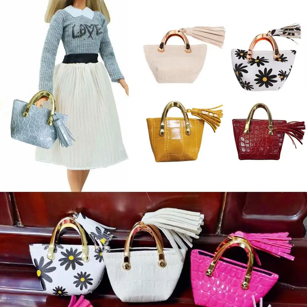 Fashion 1/6 Doll Accessories Doll Handbag Lady Leather Bag Dolls Handbag Mutistyles Dollhouse Kids Toys