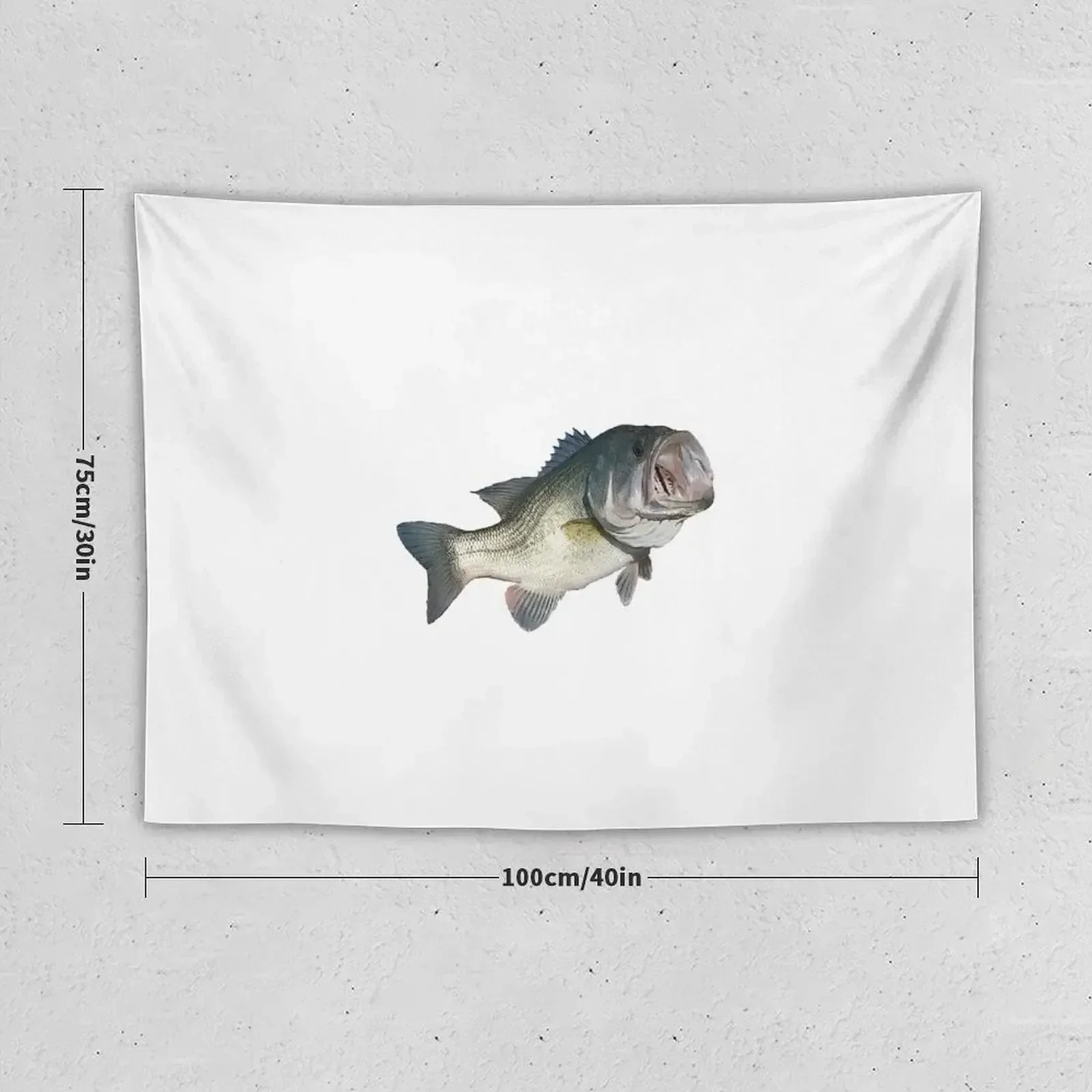 Largemouth Bass Tapestry Aesthetic Room Decor Korean Room Decorating Aesthetic Carpet On The Wall Bedroom Deco Tapestry