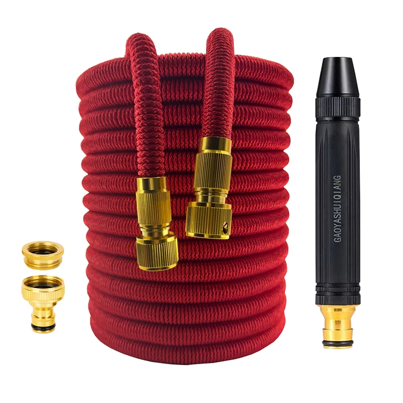 

Lawn Magic Hose High Pressure Car Adjustable Wash Hose Spray Gun Set Outdoor Watering Irrigation Tool Garden Hose 25FT-100FT