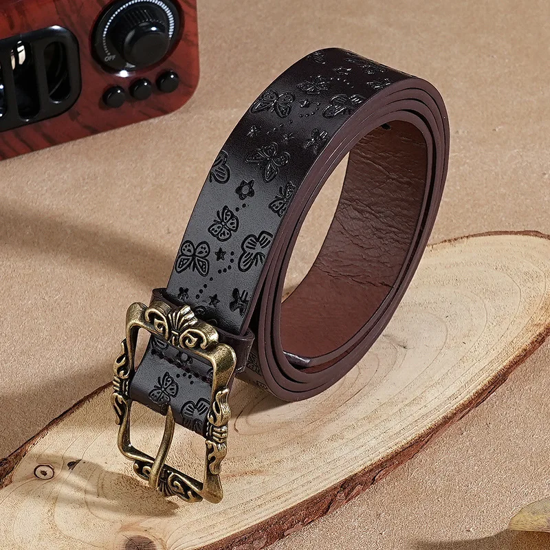 Retro riem, damesmode, veelzijdige ins, Koreaanse studentenversie, riem, damesjurk, jeans met casual patronen